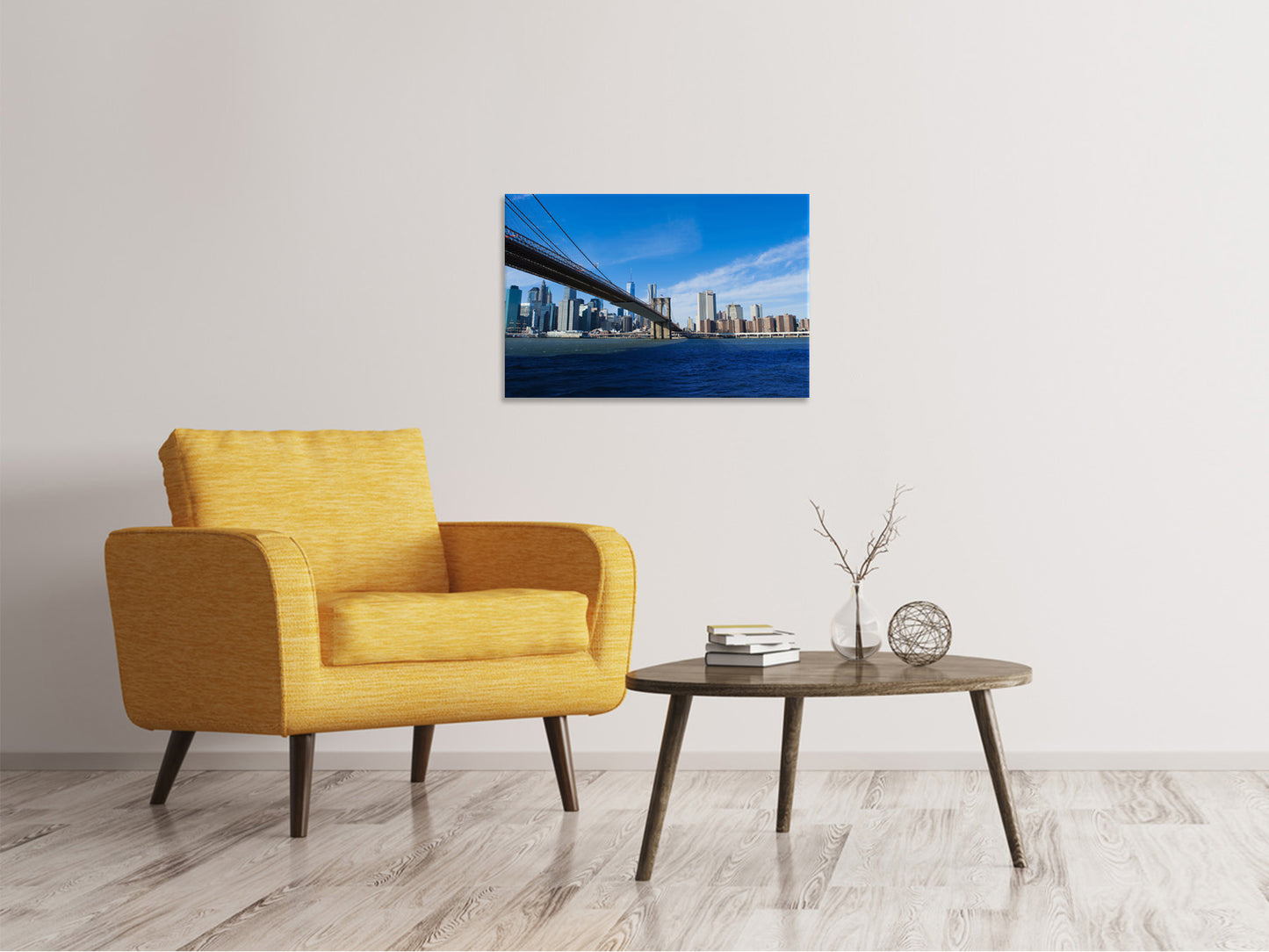 Leinwandbild Brooklyn Brücke bei Sonnenschein