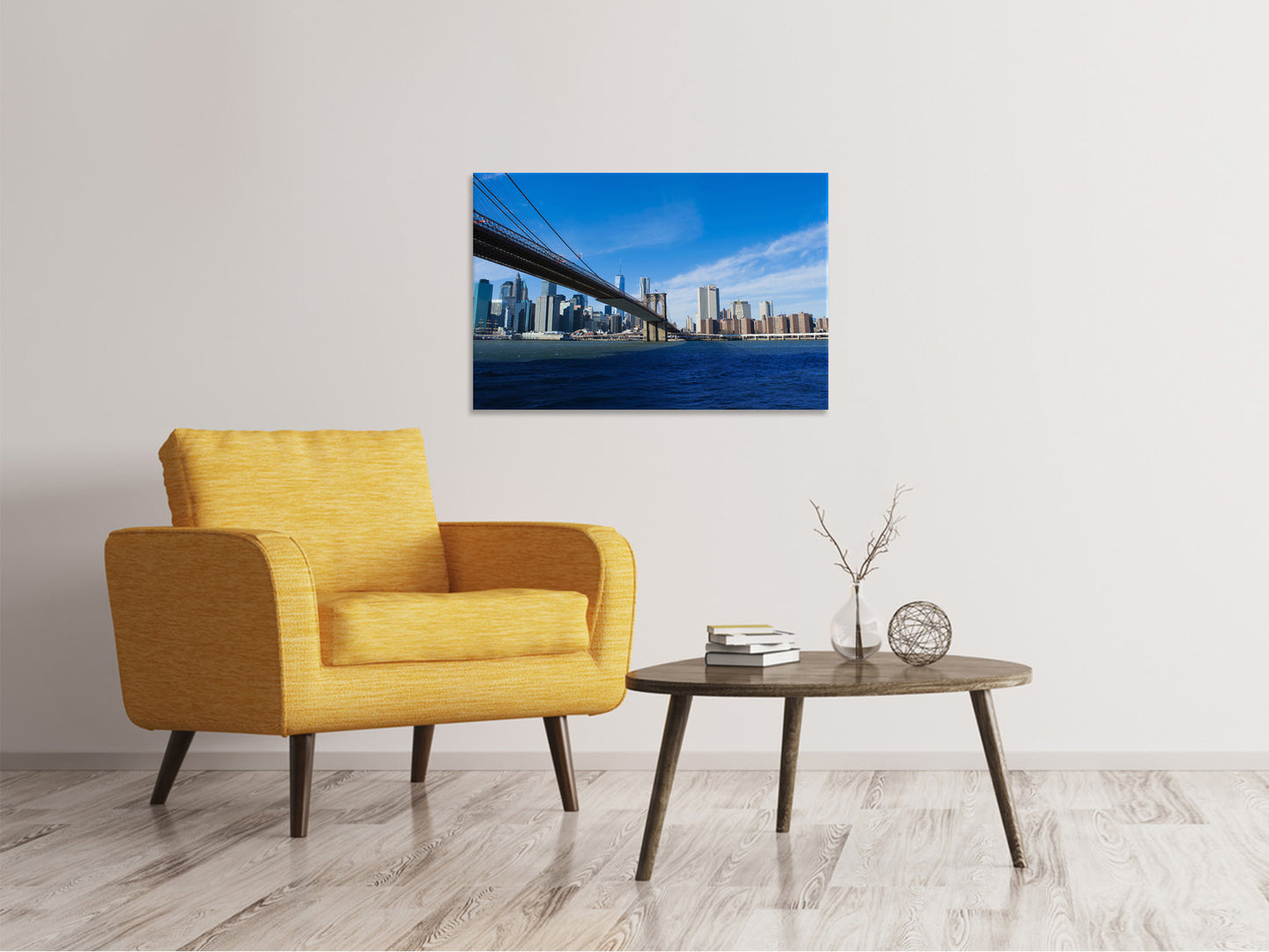 Leinwandbild Brooklyn Brücke bei Sonnenschein