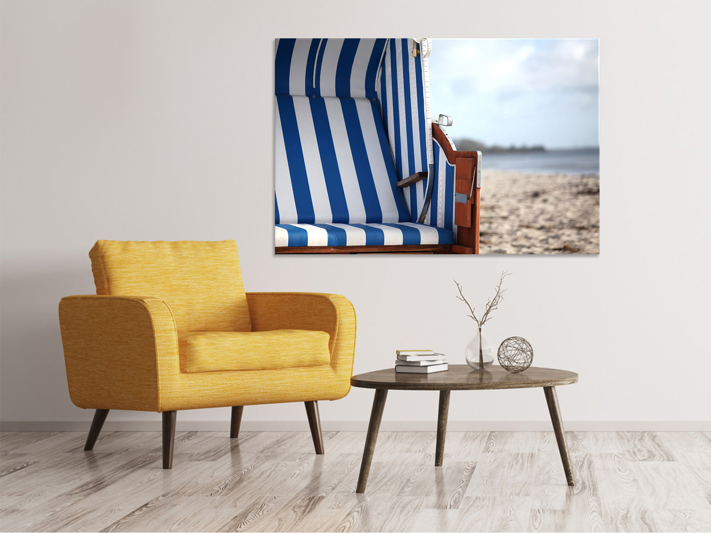 Leinwandbild Der eigene Strandkorb