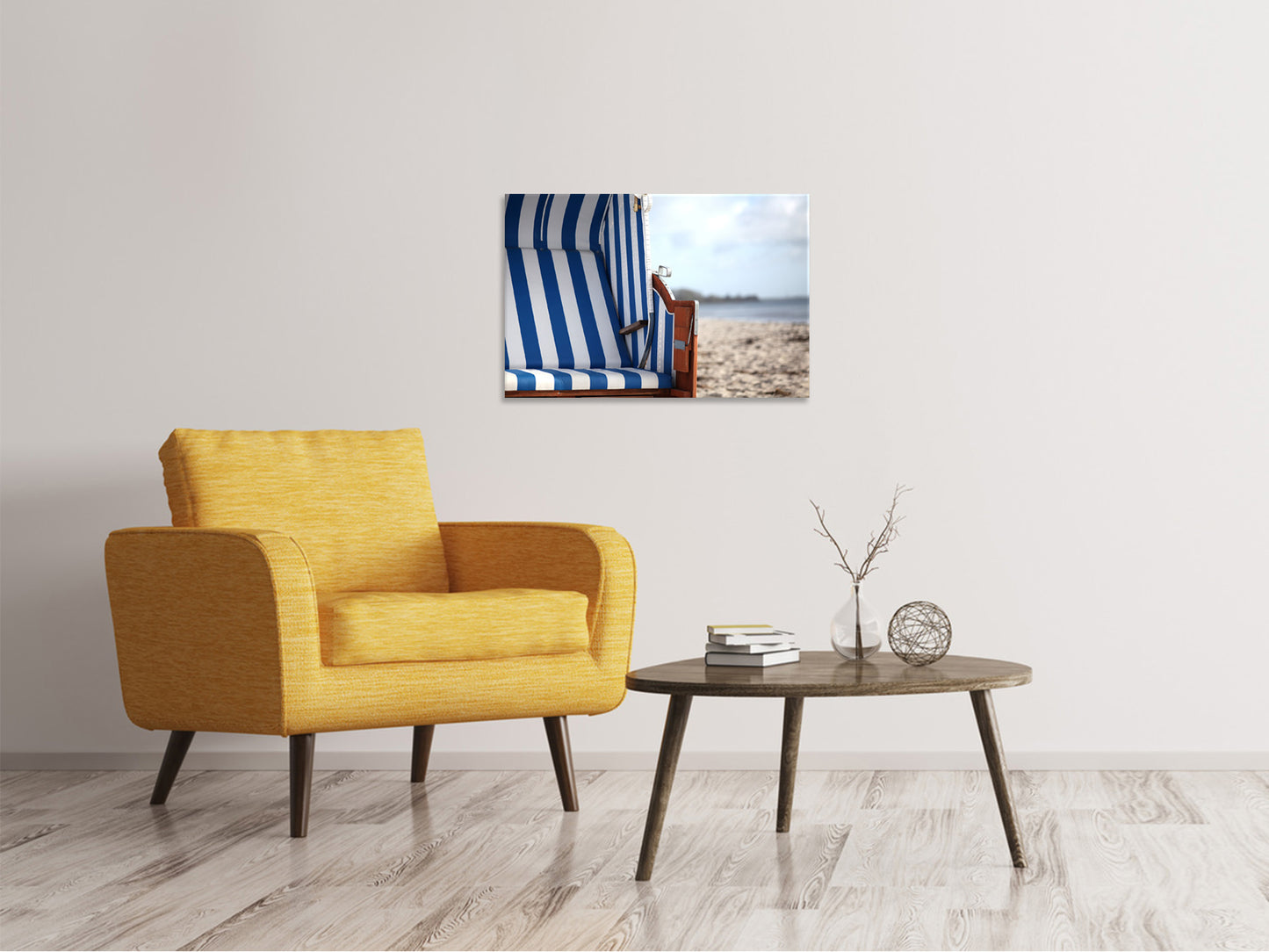 Leinwandbild Der eigene Strandkorb