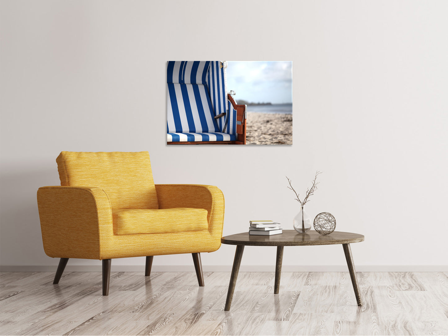 Leinwandbild Der eigene Strandkorb