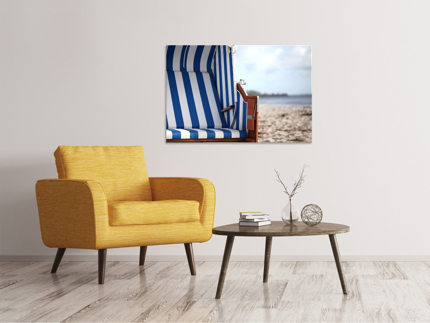 Leinwandbild Der eigene Strandkorb