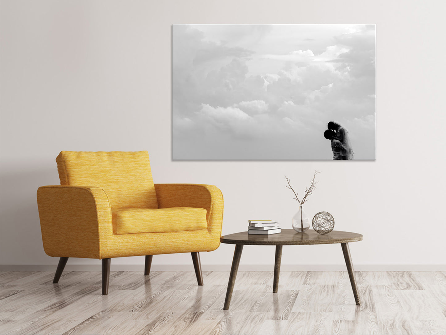 Leinwandbild In den Wolken