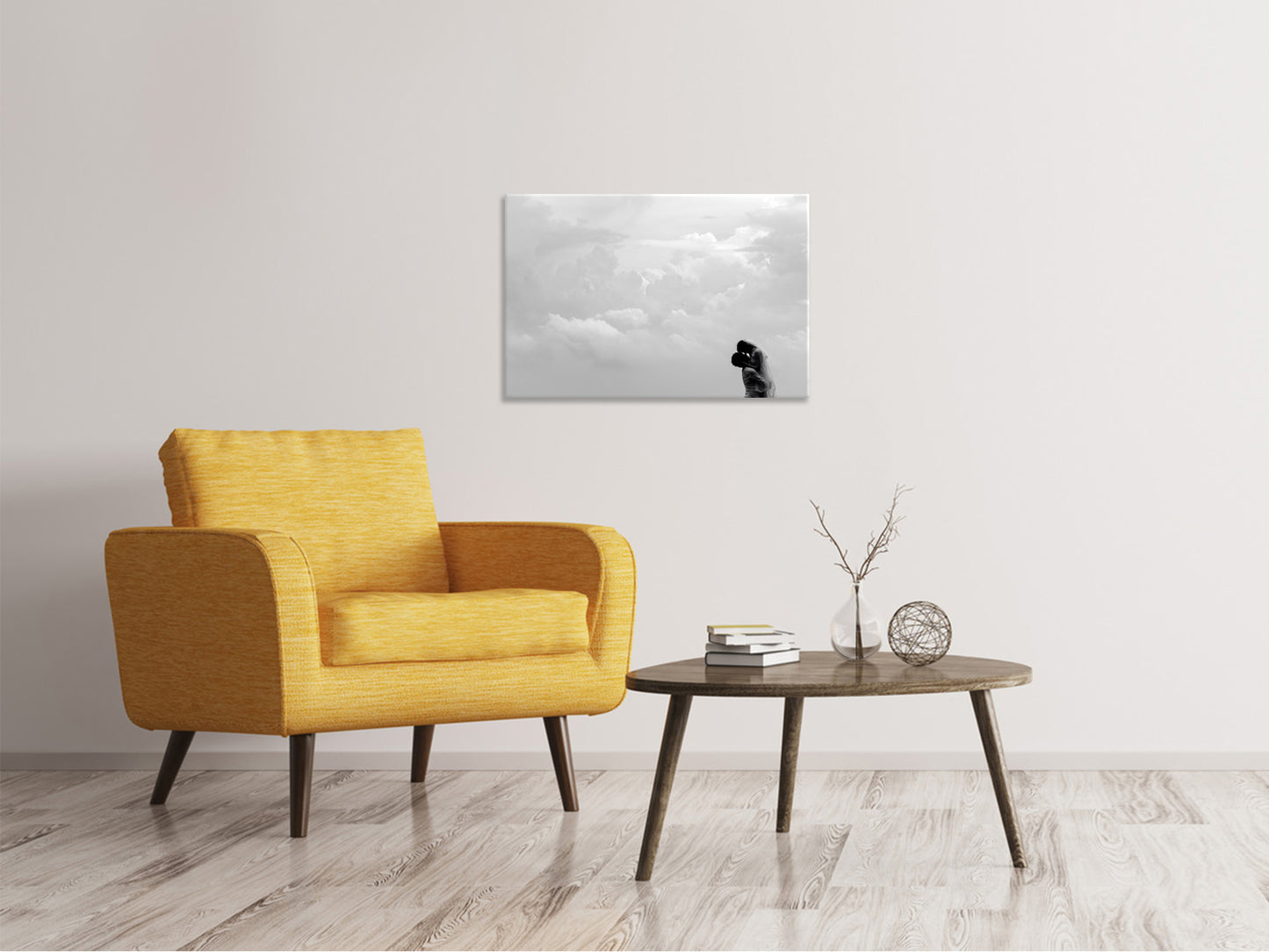 Leinwandbild In den Wolken