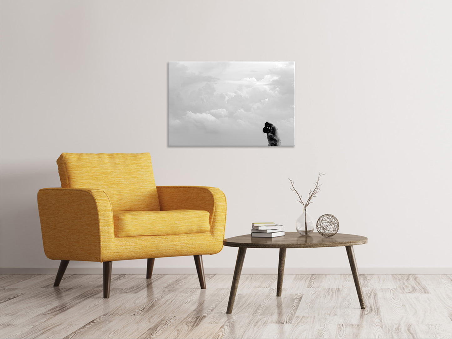Leinwandbild In den Wolken