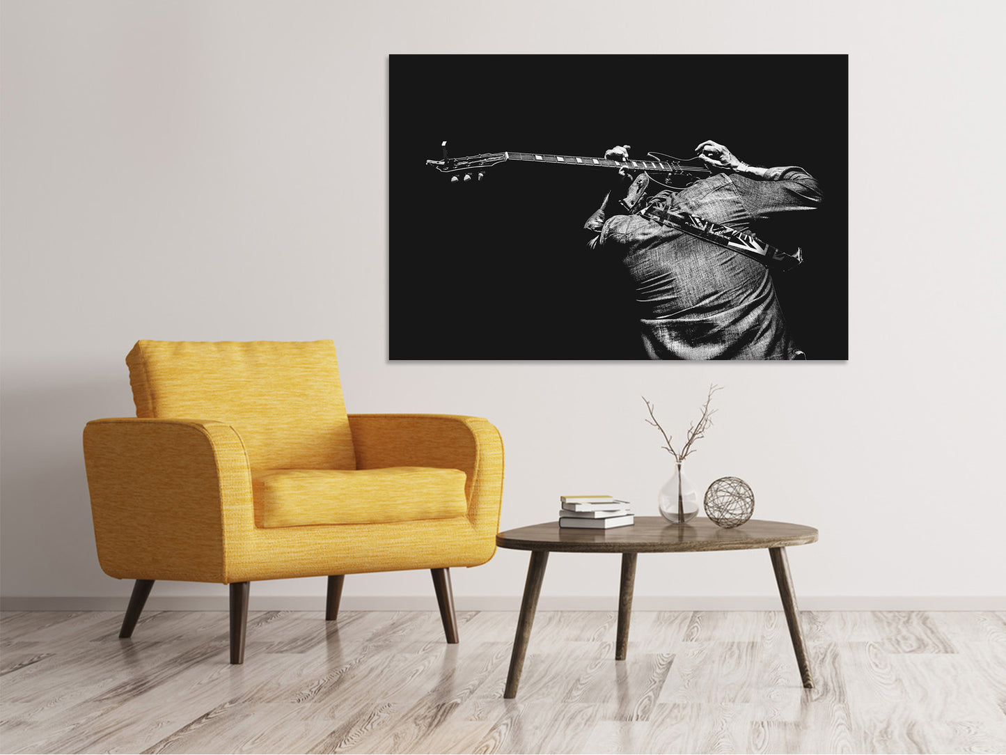 Leinwandbild Das Gitarren Spiel