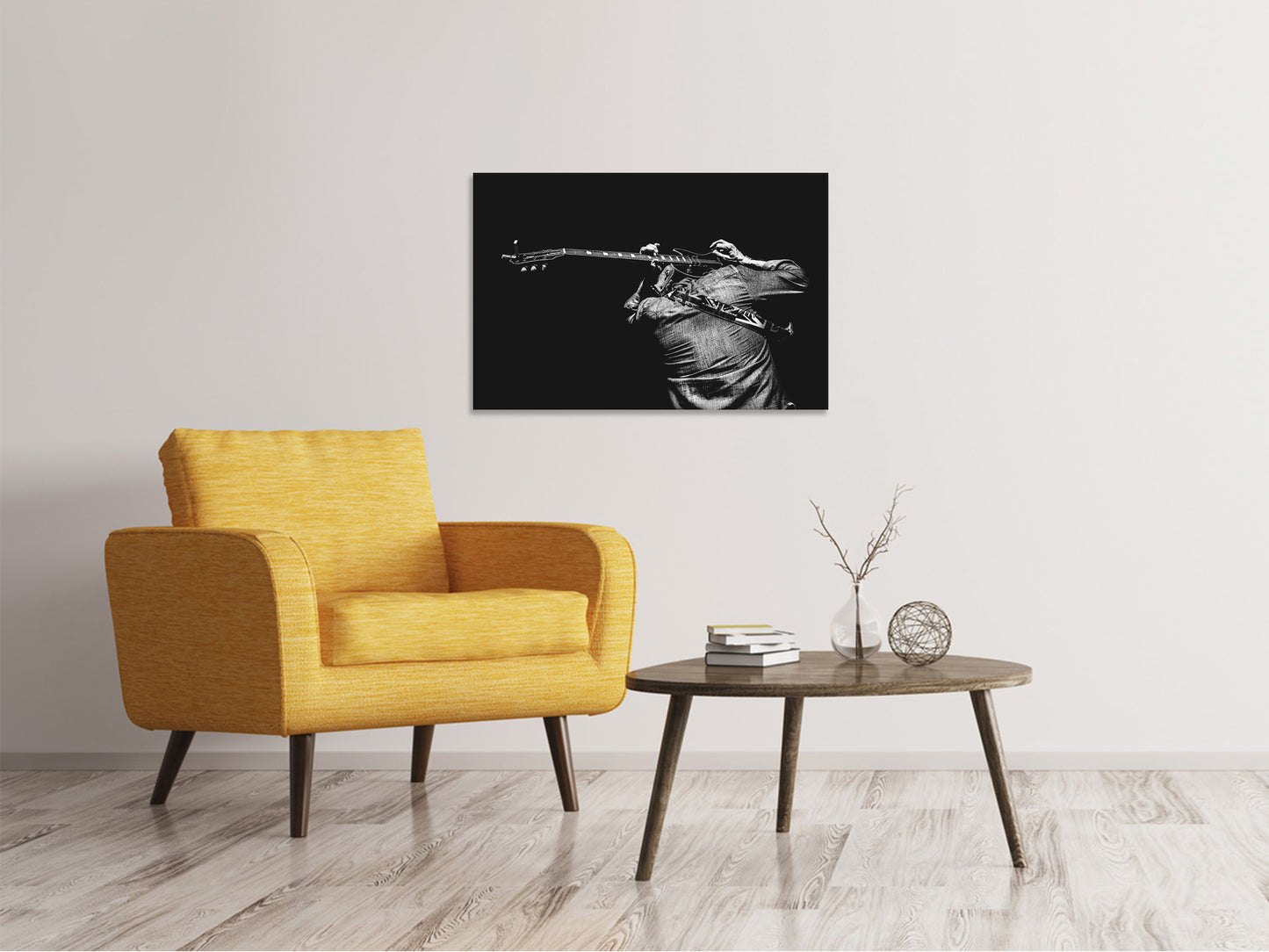 Leinwandbild Das Gitarren Spiel