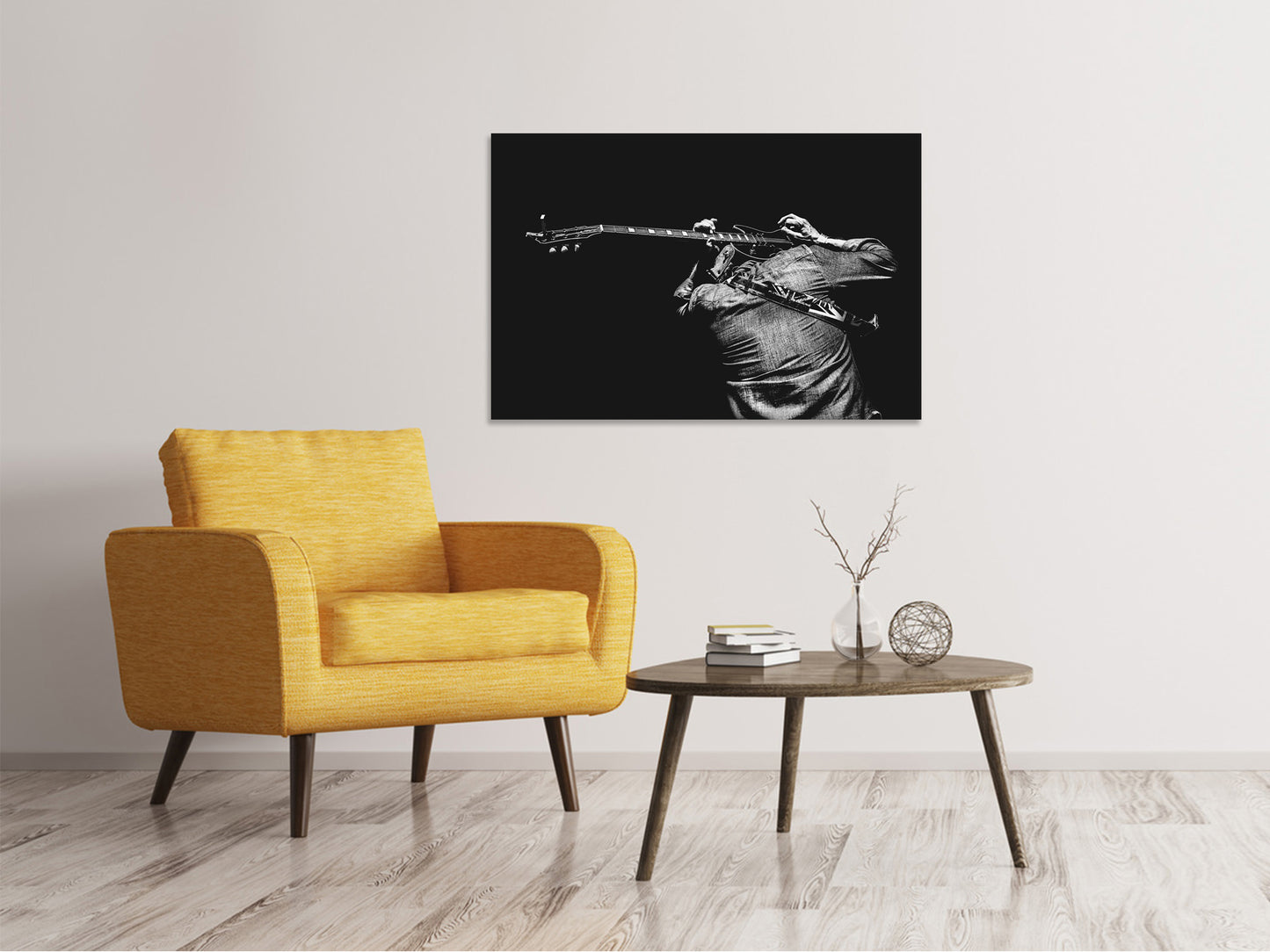 Leinwandbild Das Gitarren Spiel