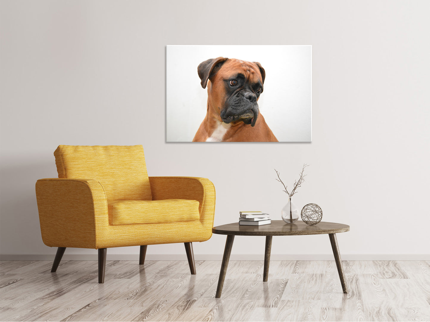 Leinwandbild Typisch Boxer