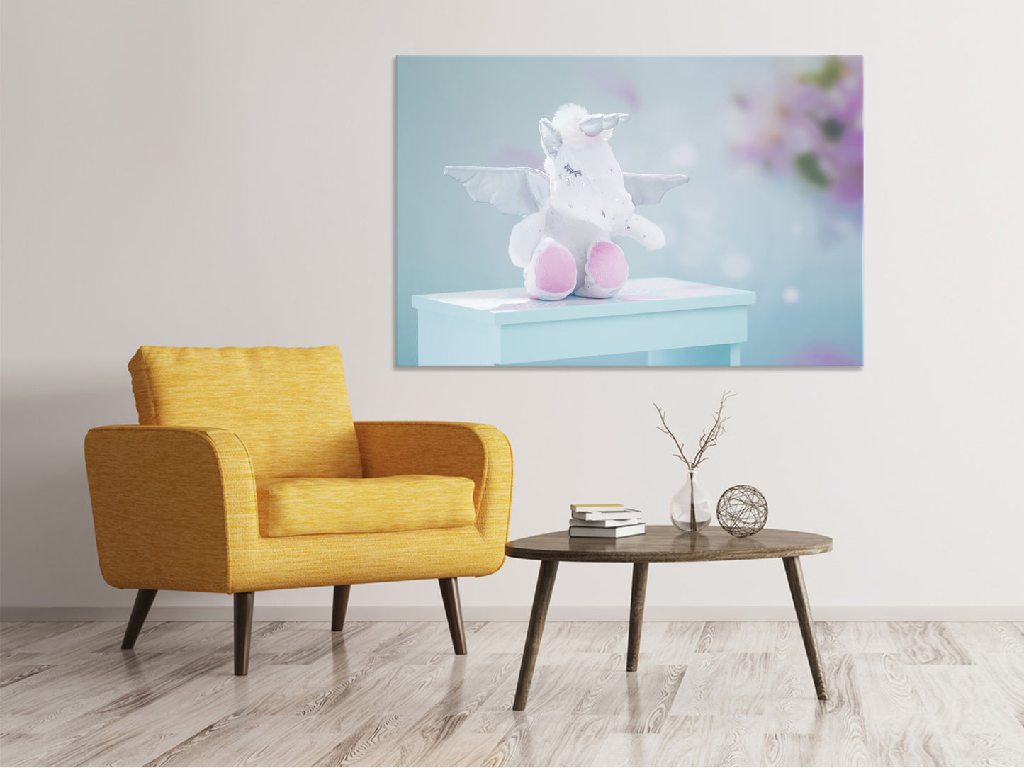Leinwandbild Süsses Einhorn