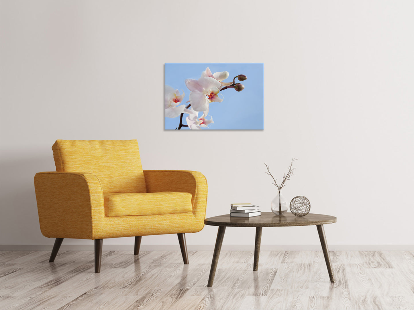 Leinwandbild Orchidee im Himmel