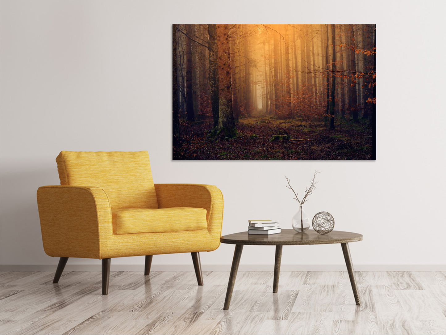 Leinwandbild Geheimnisvoller Wald