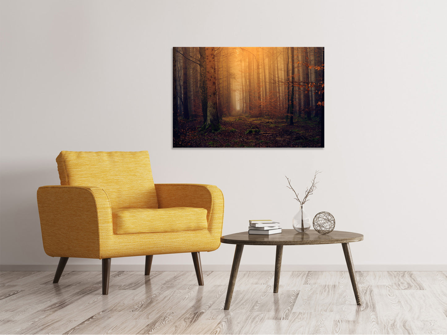 Leinwandbild Geheimnisvoller Wald