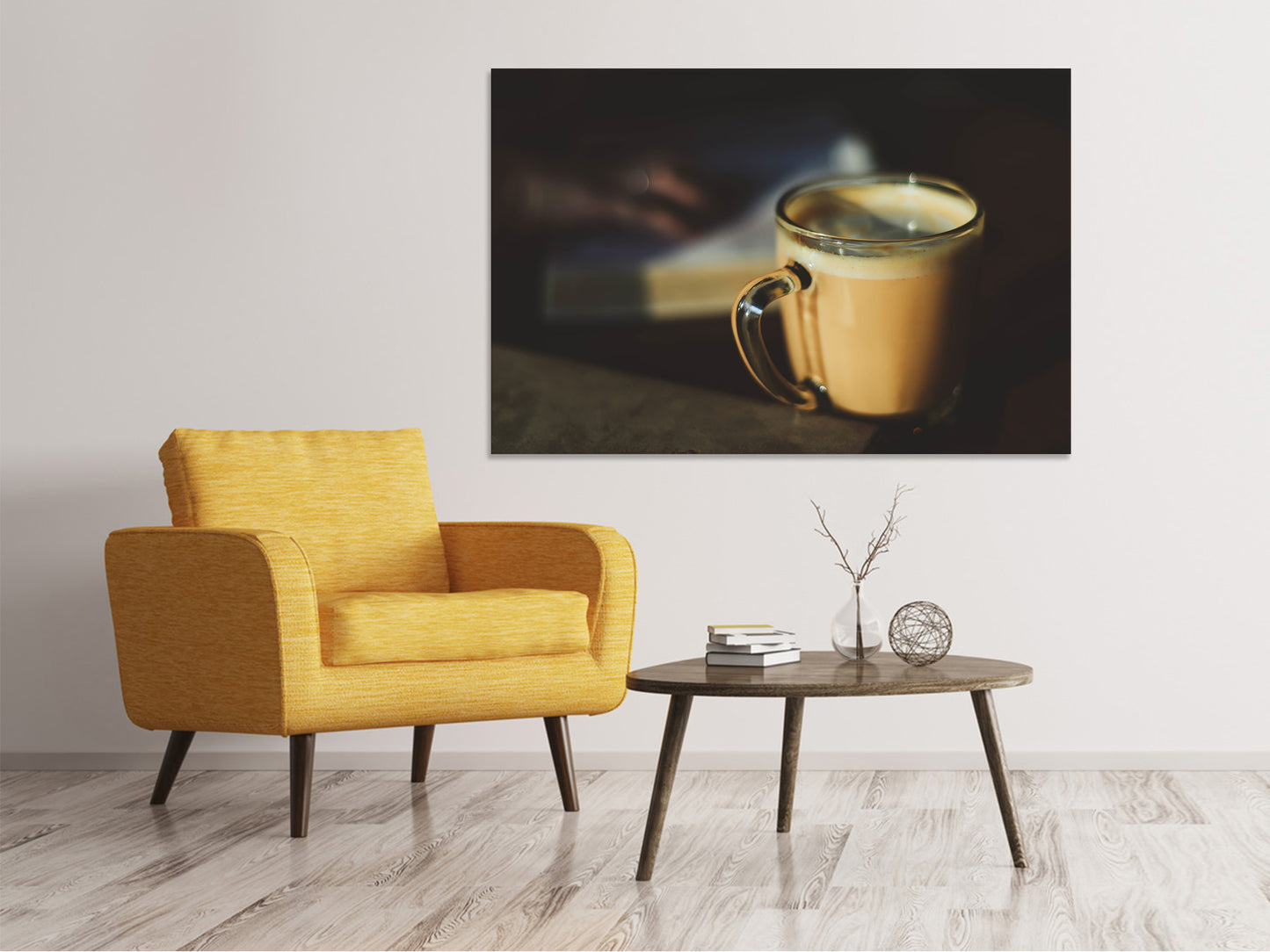 Leinwandbild Milch-Kaffee