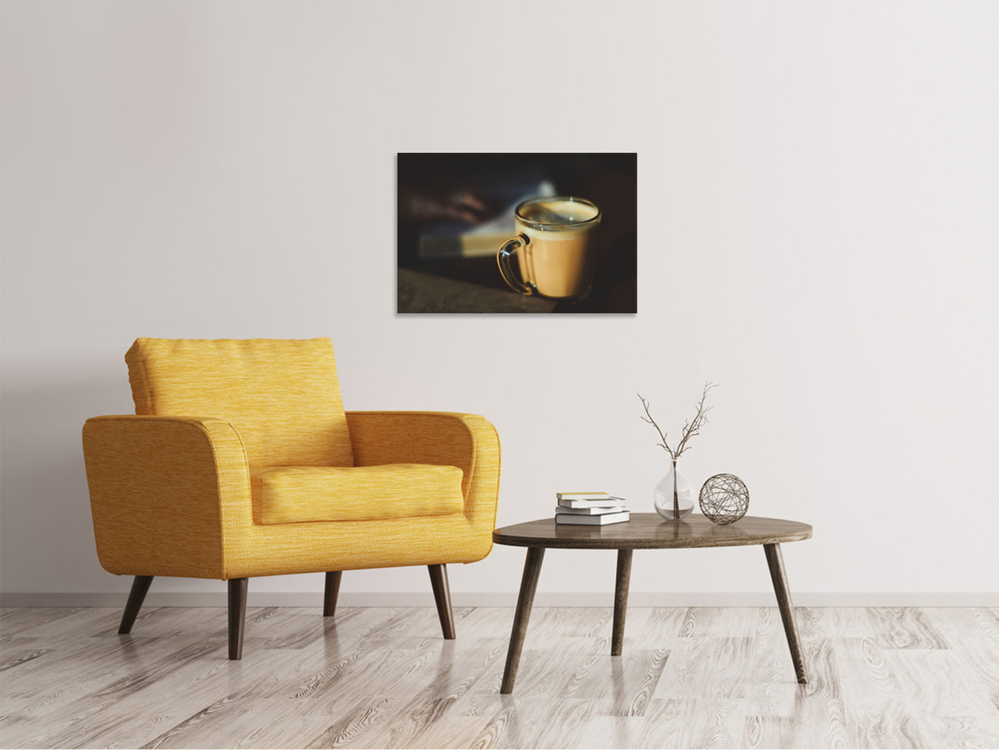 Leinwandbild Milch-Kaffee