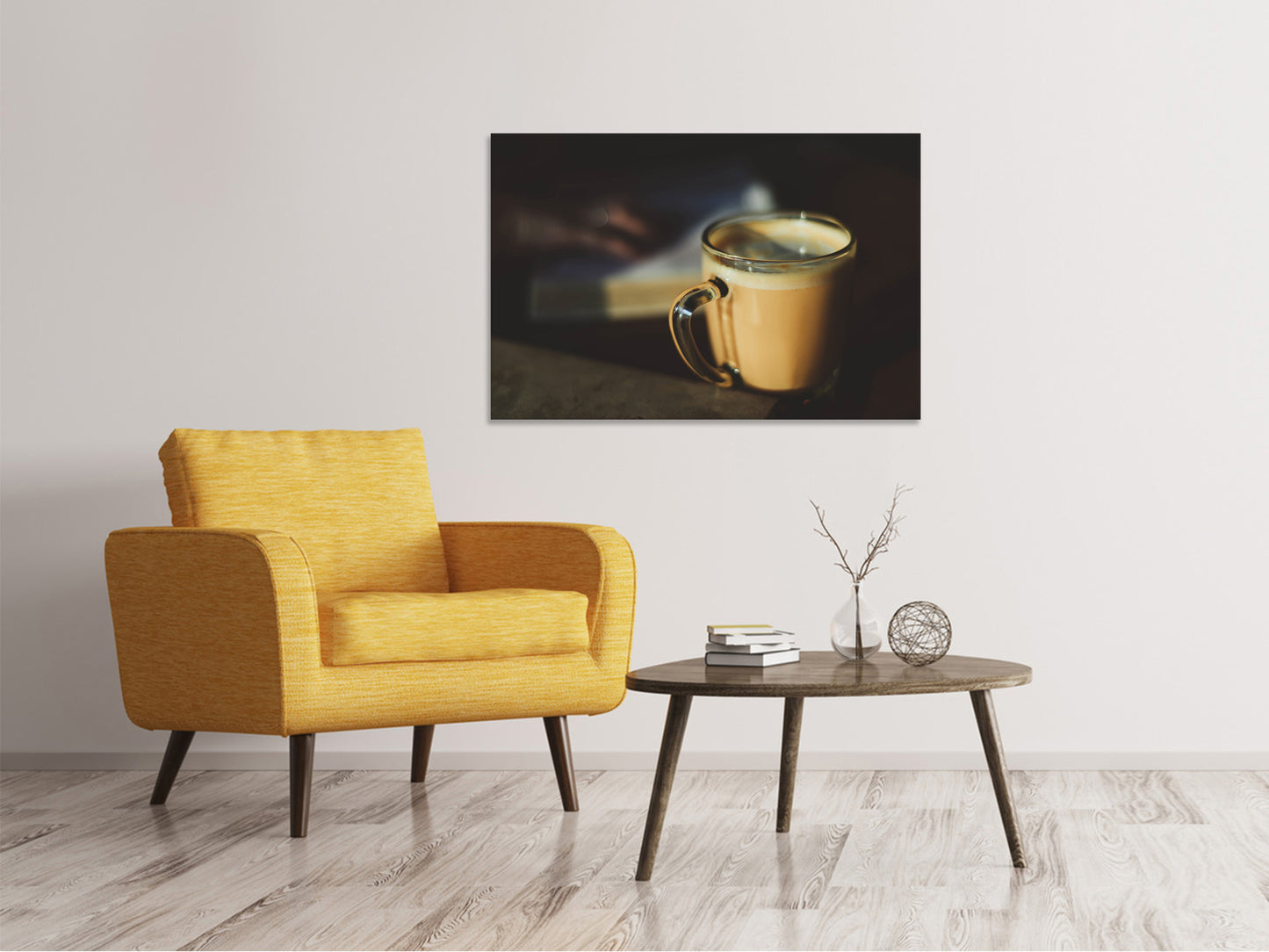 Leinwandbild Milch-Kaffee