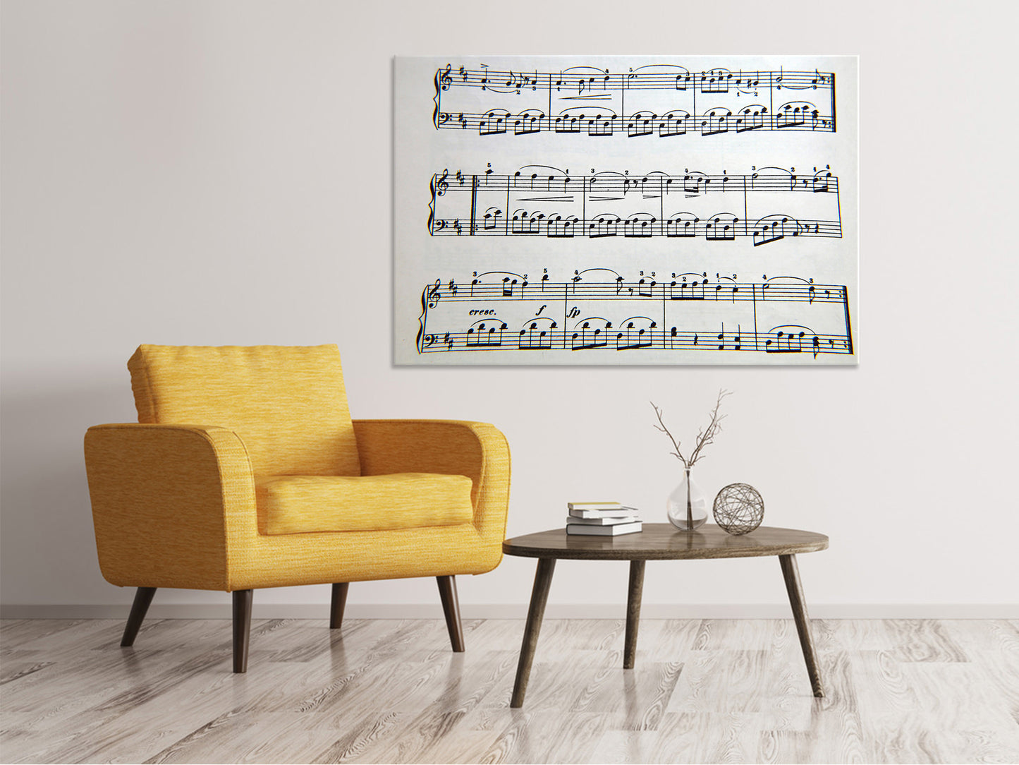 Leinwandbild Musik Noten