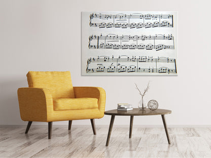Leinwandbild Musik Noten