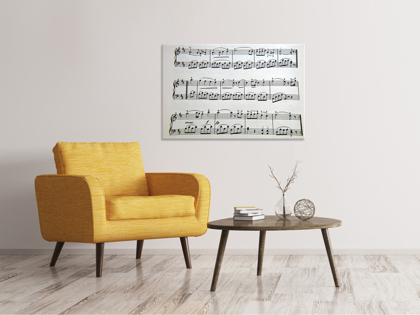 Leinwandbild Musik Noten
