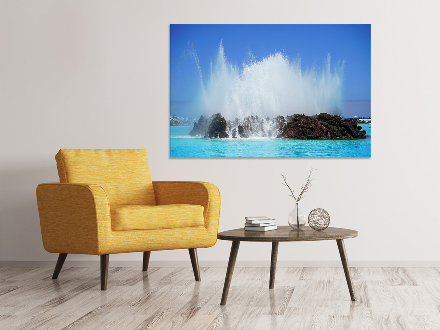 Leinwandbild In der Brandung
