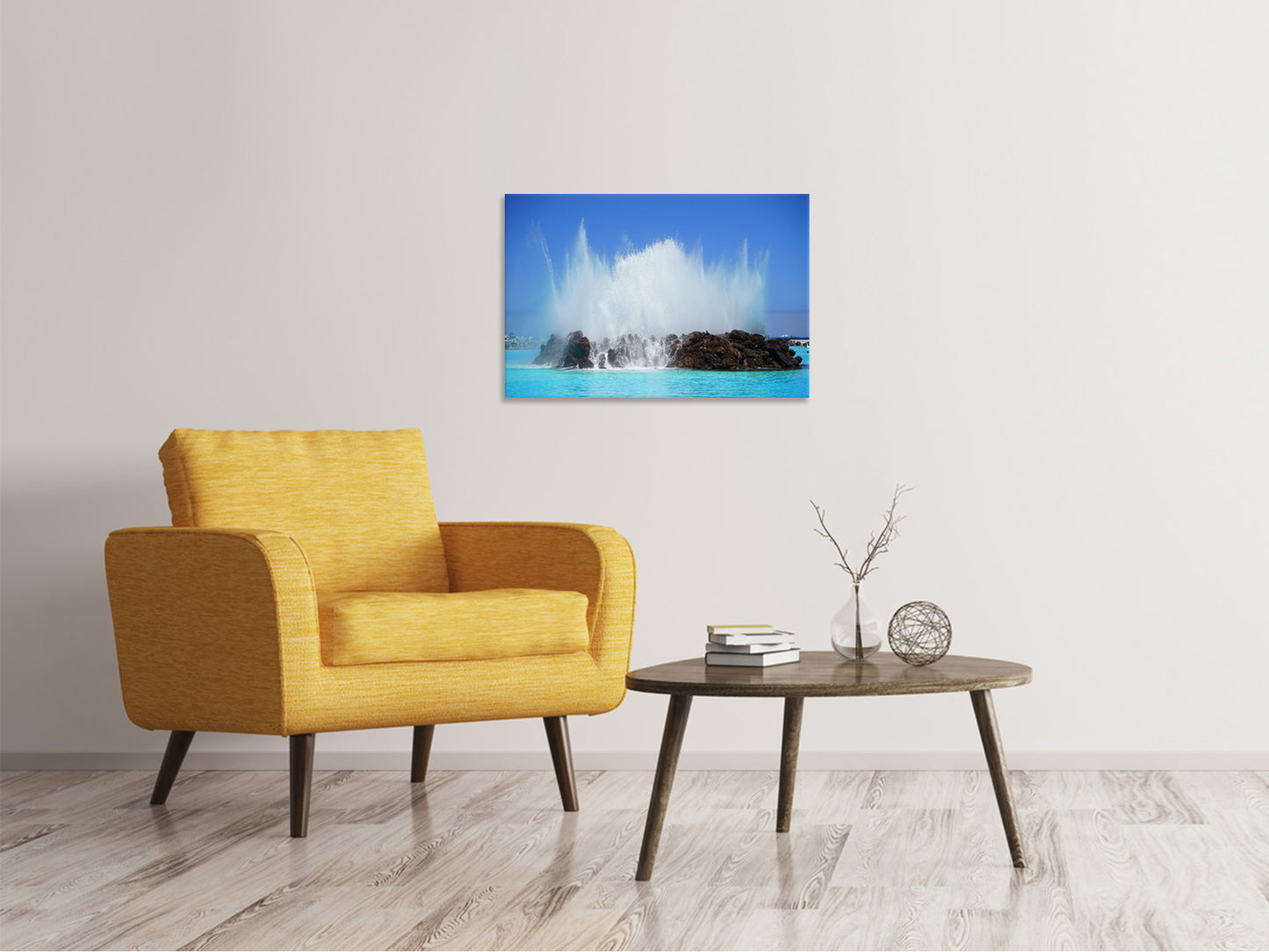 Leinwandbild In der Brandung