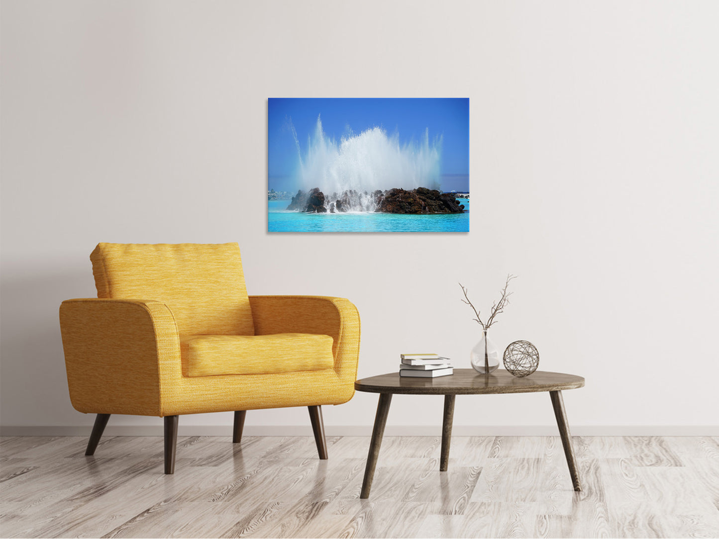 Leinwandbild In der Brandung