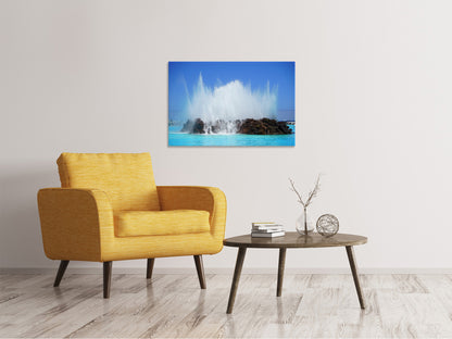 Leinwandbild In der Brandung