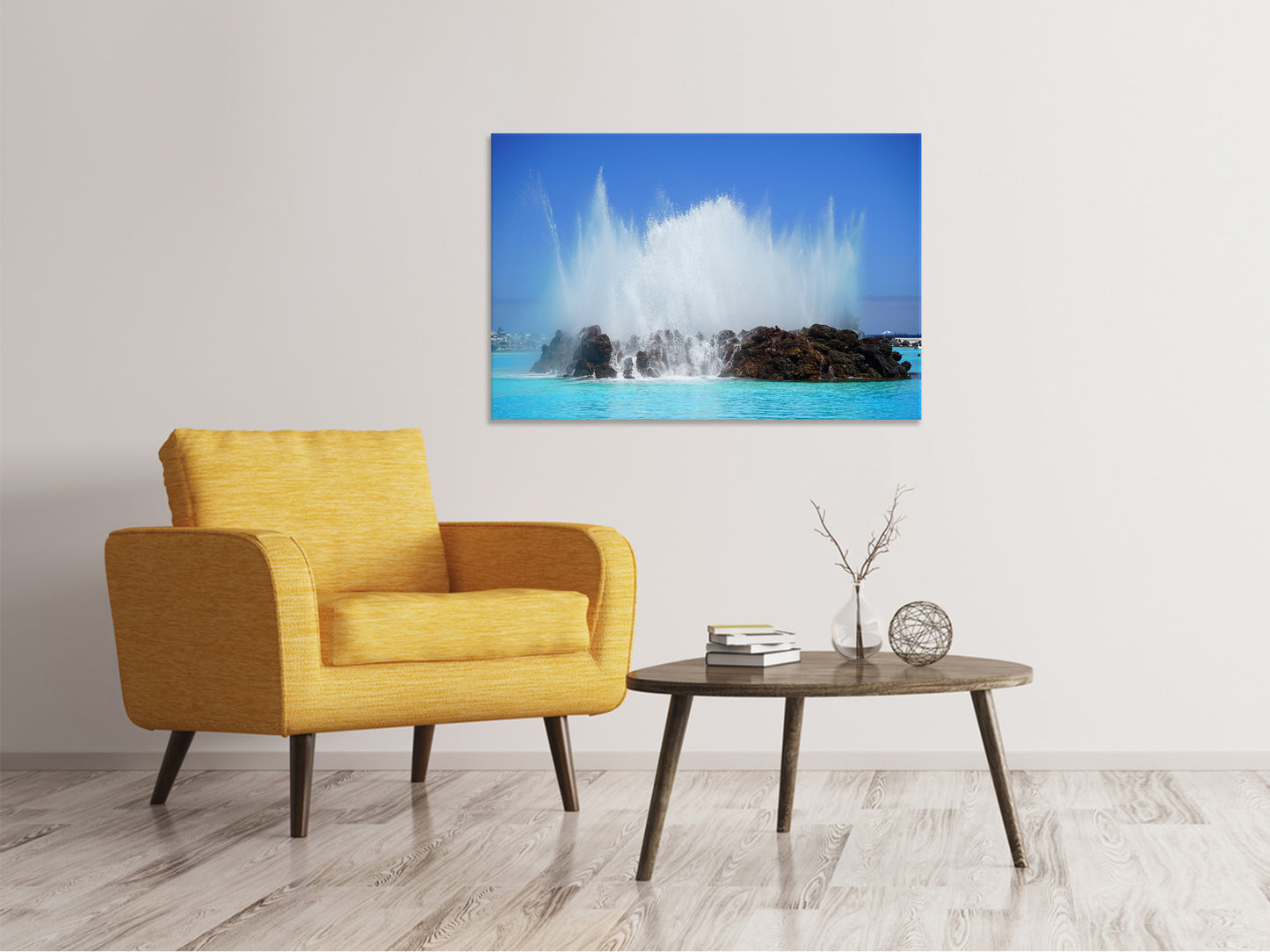 Leinwandbild In der Brandung