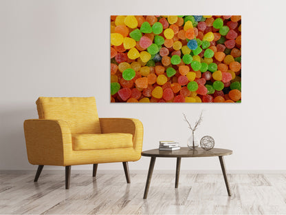 Leinwandbild Bunte Fruchtgummis