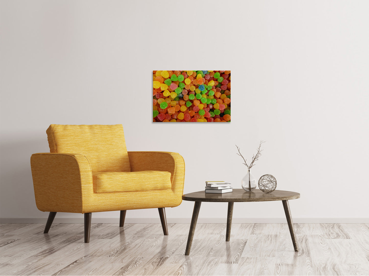Leinwandbild Bunte Fruchtgummis