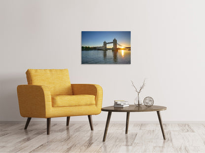Leinwandbild Tower Bridge im Sonnenuntergang