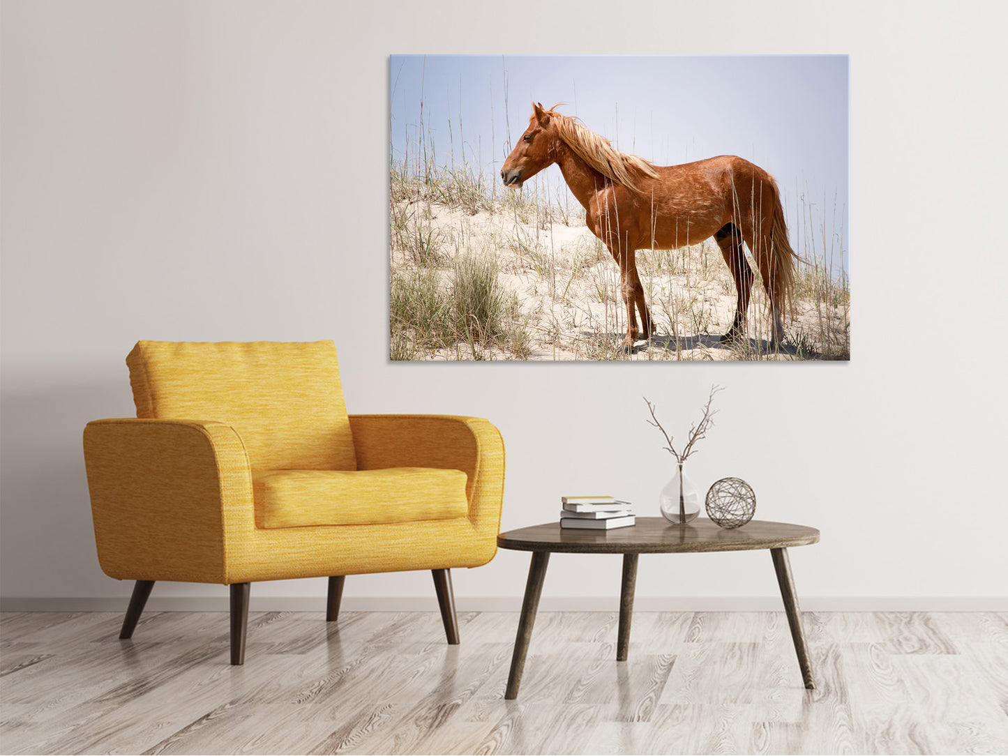 Leinwandbild Wilder spanischer Mustang