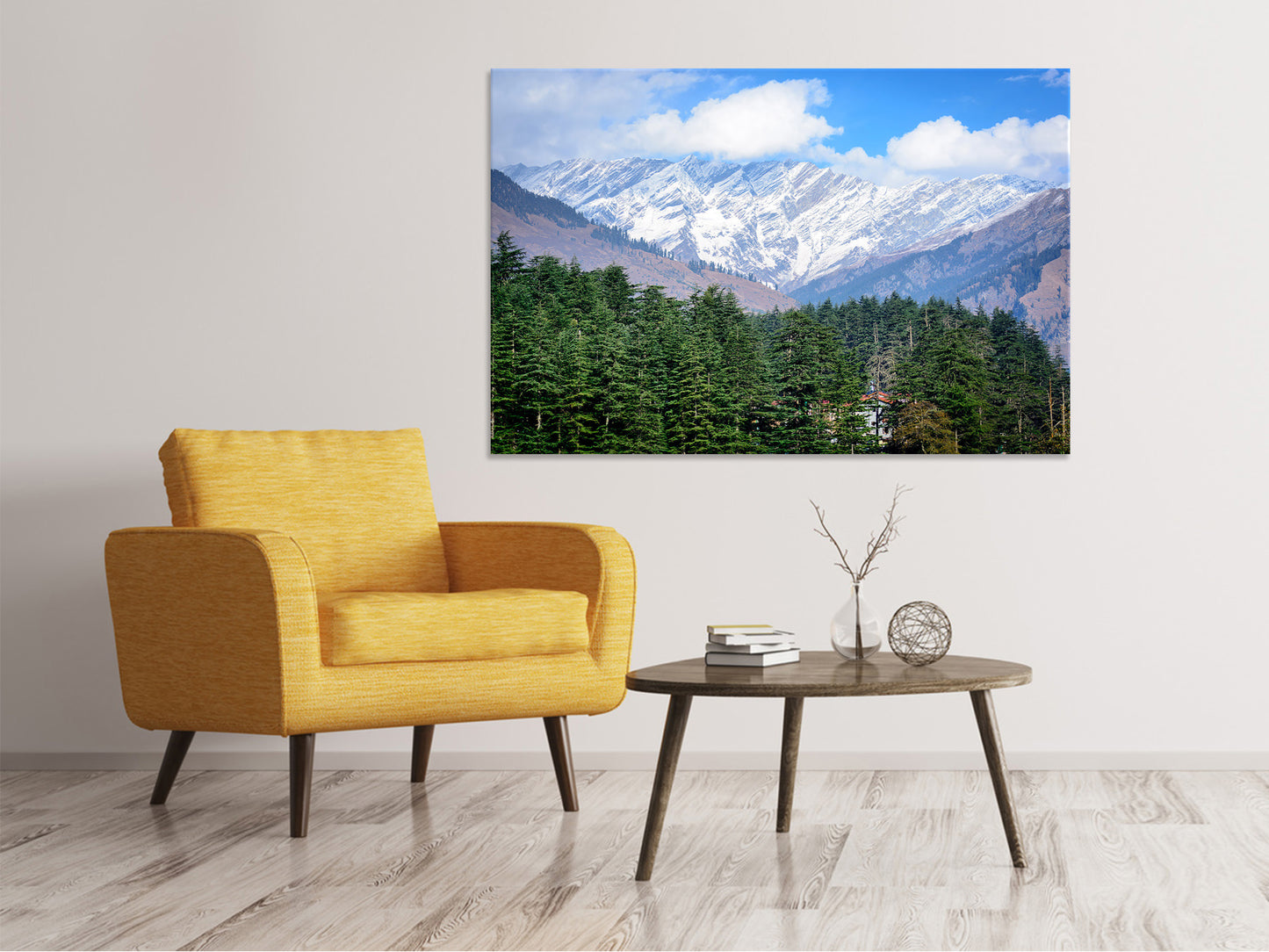 Leinwandbild Ausblick auf Manali