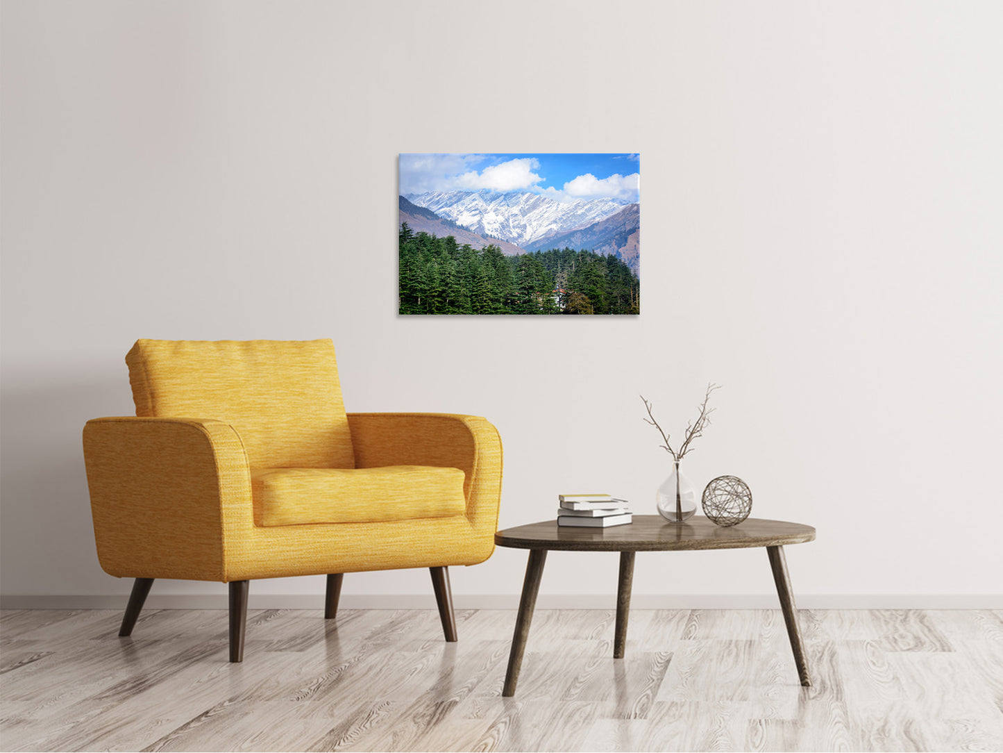Leinwandbild Ausblick auf Manali