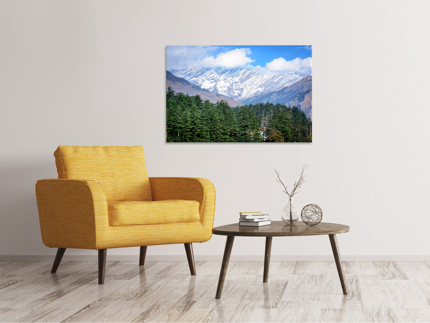 Leinwandbild Ausblick auf Manali