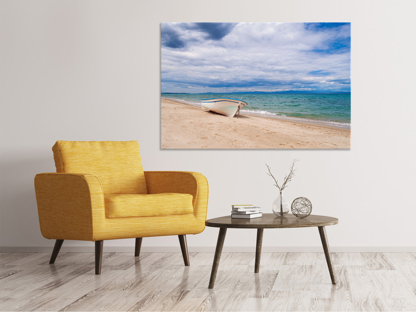Leinwandbild Strand Parkplatz