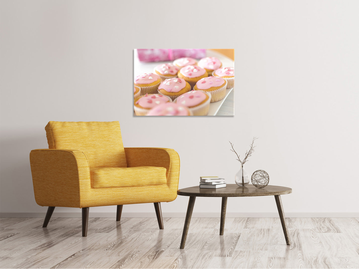 Leinwandbild Süsse Cupcake