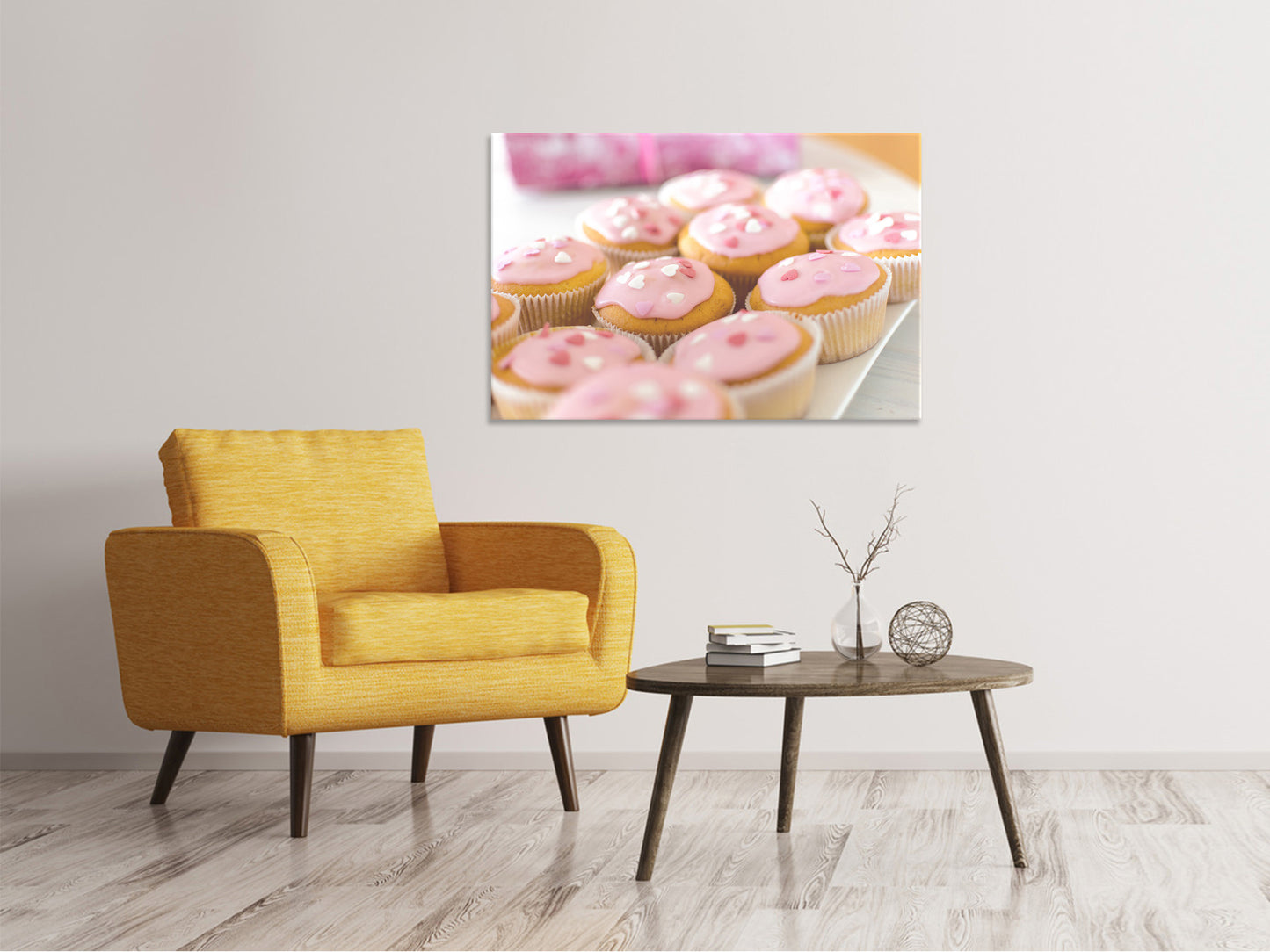 Leinwandbild Süsse Cupcake