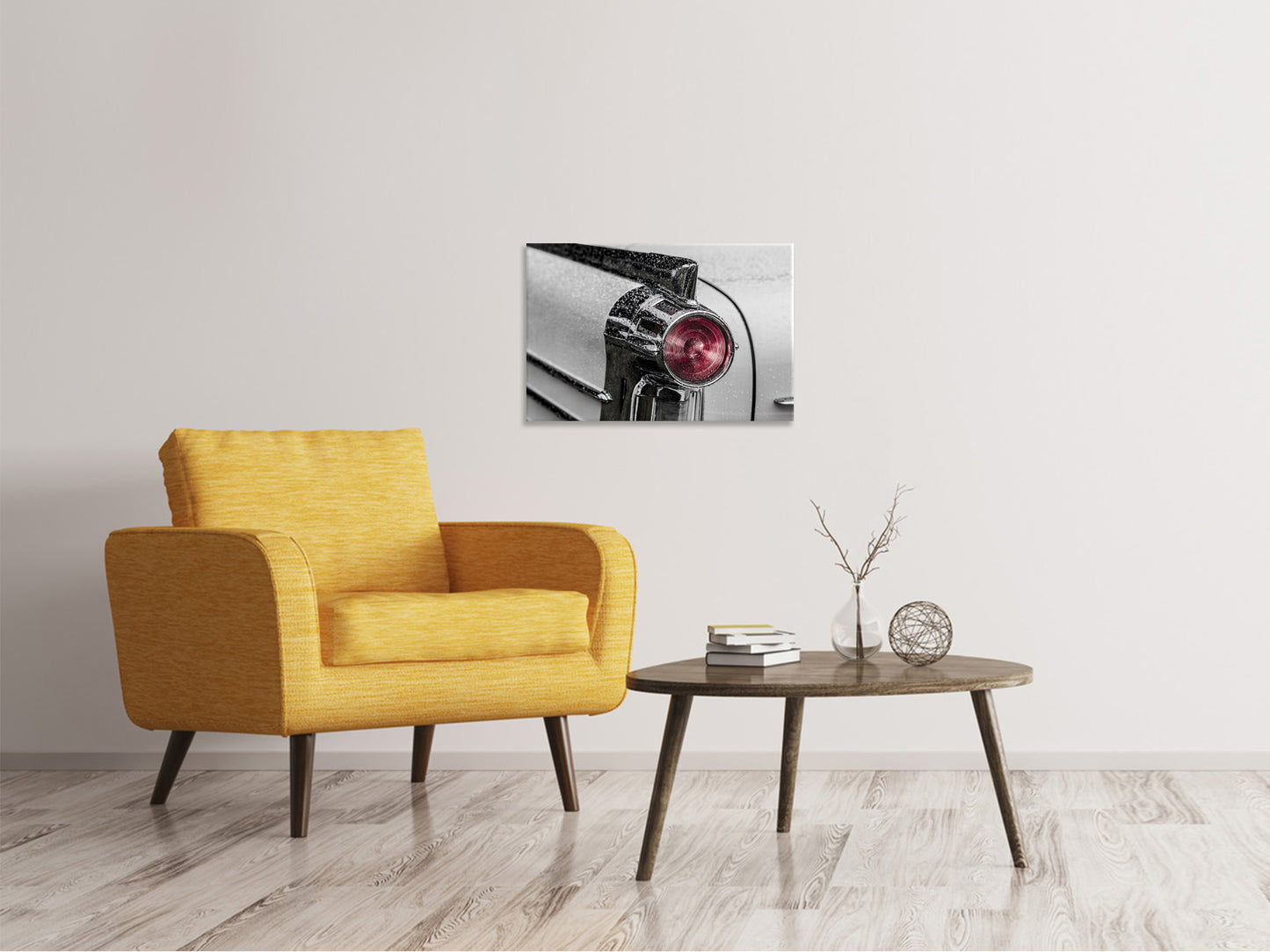 Leinwandbild Oldtimer Rückleuchte