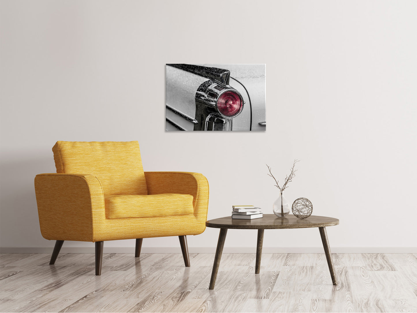 Leinwandbild Oldtimer Rückleuchte