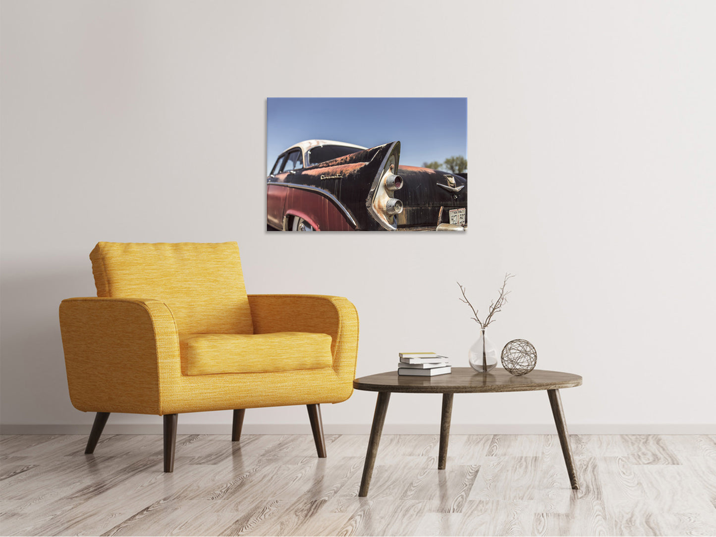 Leinwandbild Farbenfroher Oldtimer