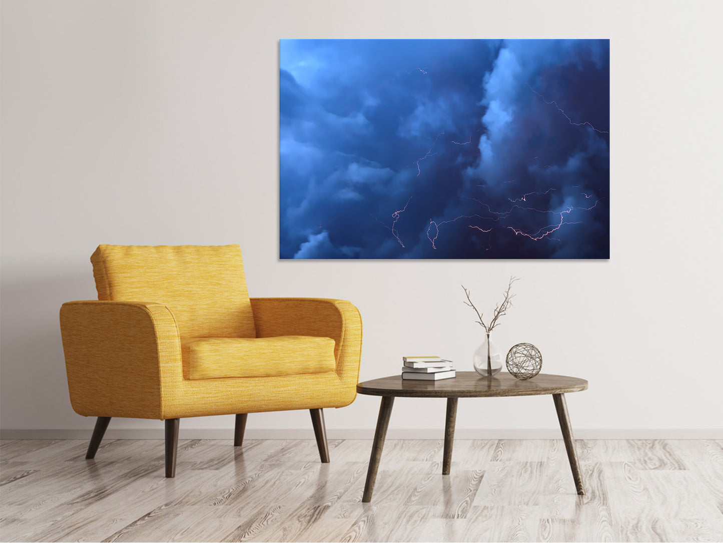Leinwandbild Wildes Gewitter