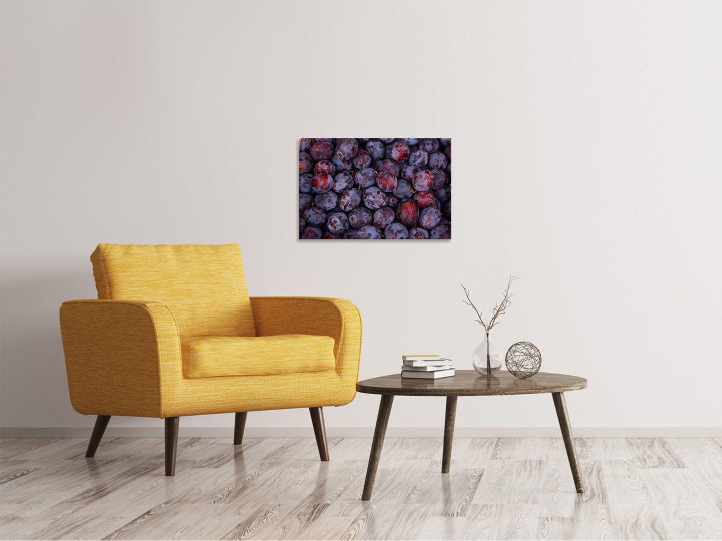 Leinwandbild Frische Pflaumen
