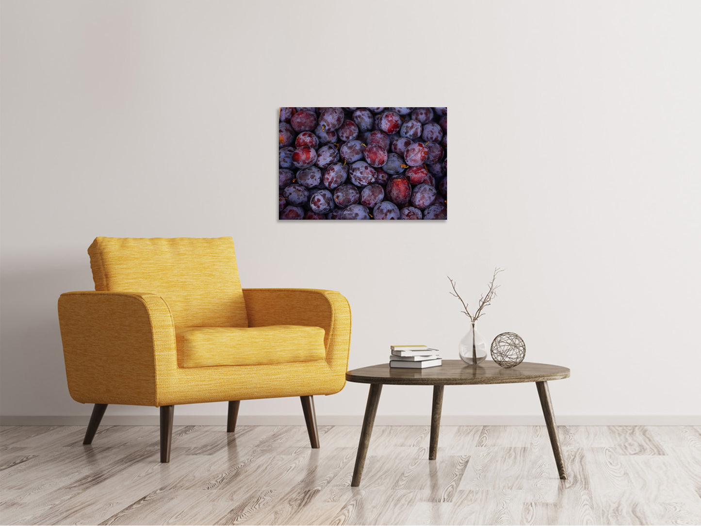 Leinwandbild Frische Pflaumen