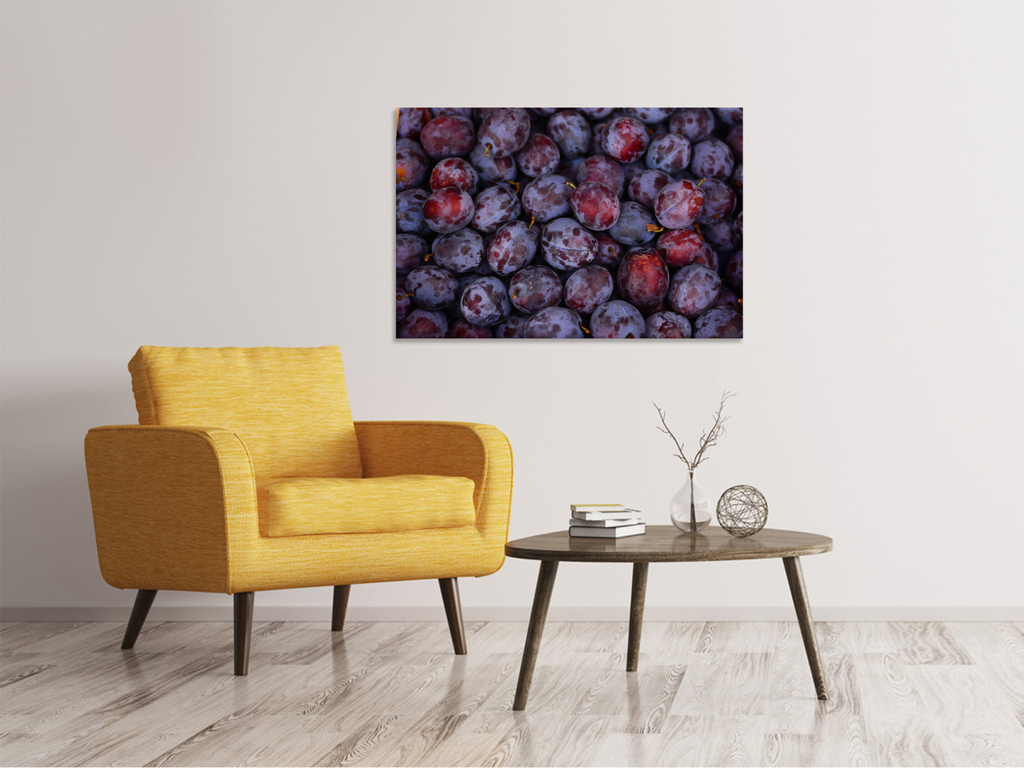 Leinwandbild Frische Pflaumen