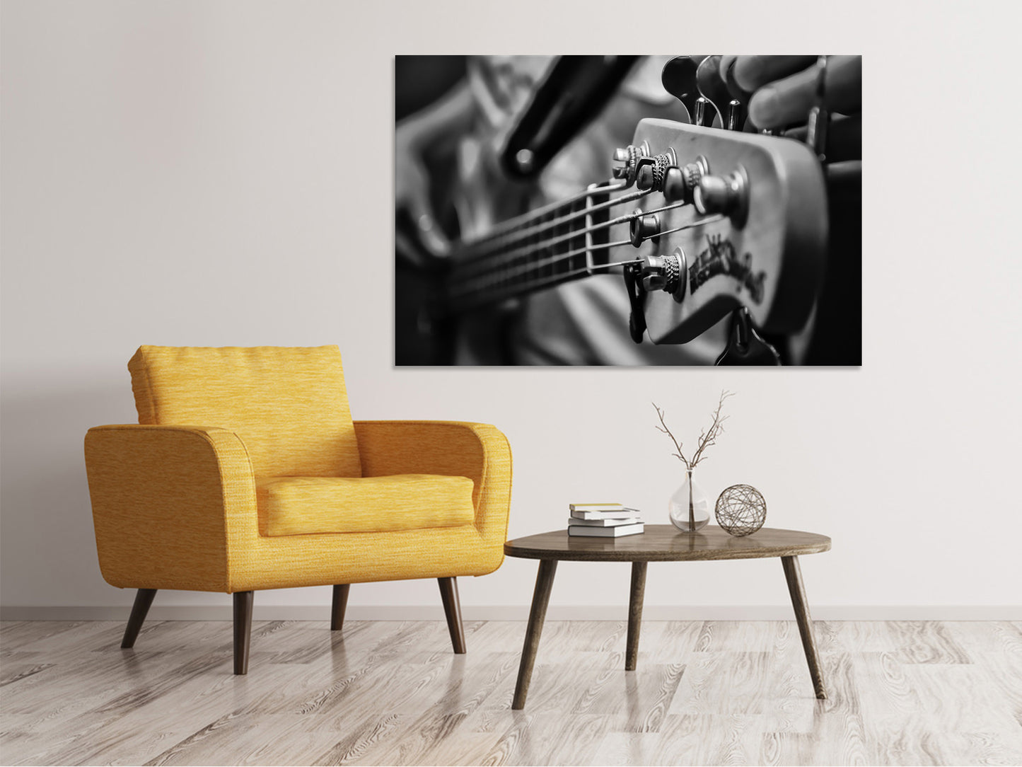 Leinwandbild Close up Gitarrenspieler