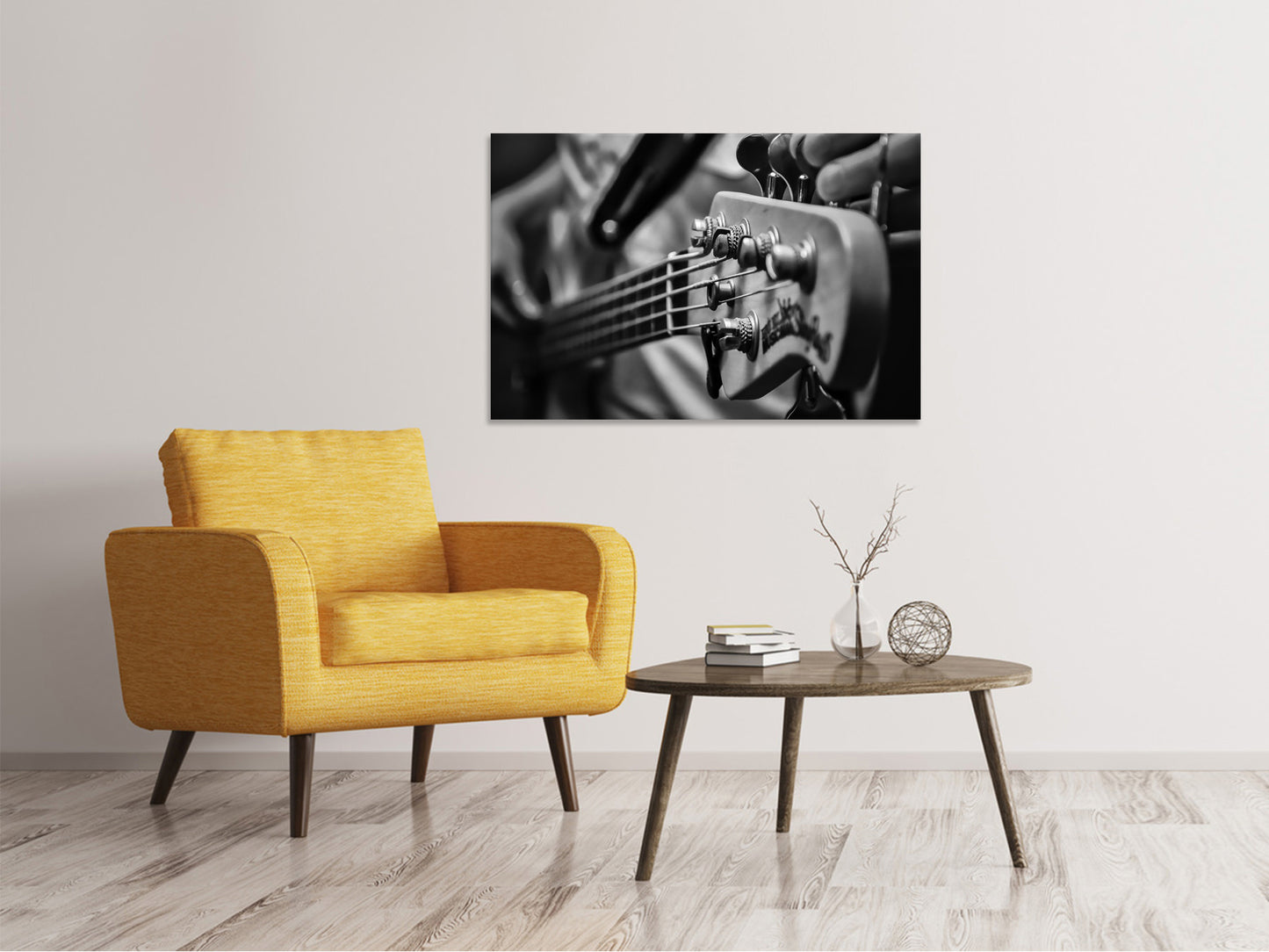 Leinwandbild Close up Gitarrenspieler
