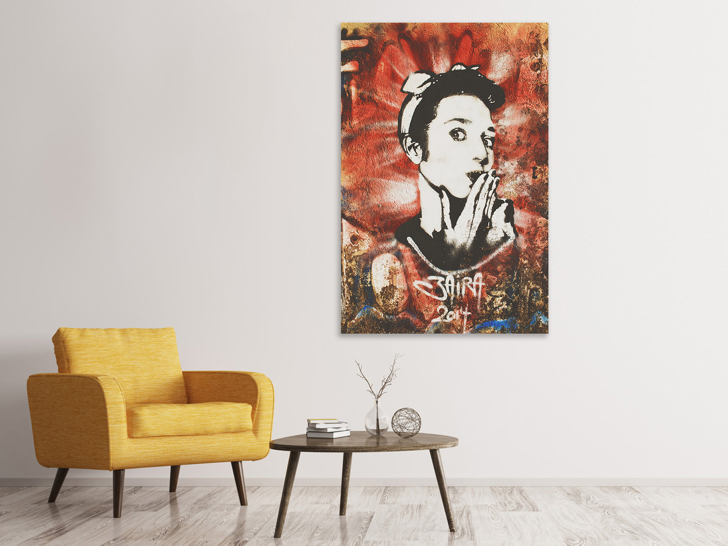 Leinwandbild Graffiti Portrait