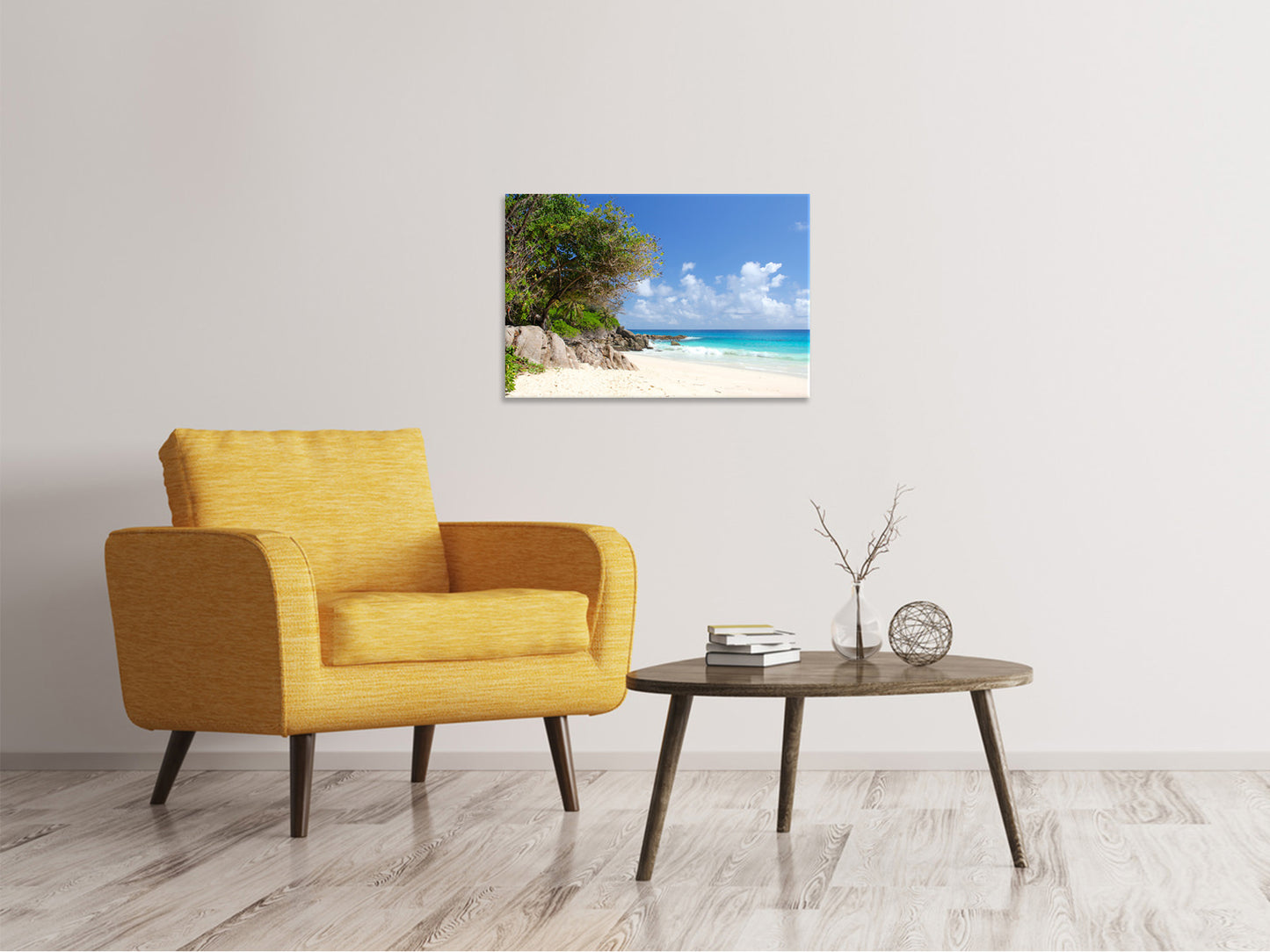 Leinwandbild Traumstrand Seychellen