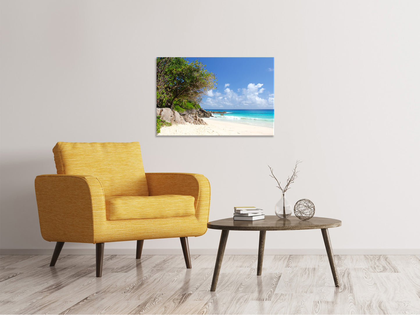 Leinwandbild Traumstrand Seychellen